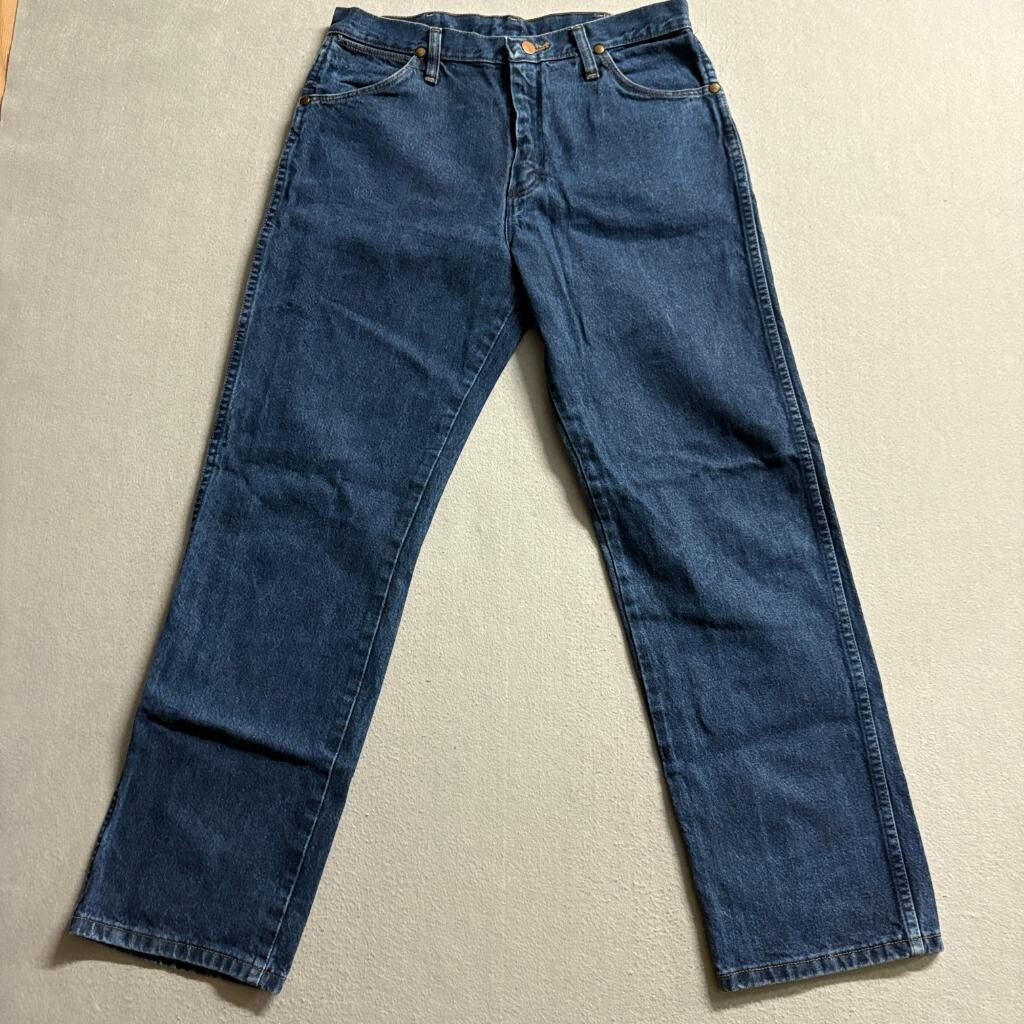 Wrangler 13MWZDO Cowboy Cut Jeans Mens 32x30 Blue Denim Straight Leg