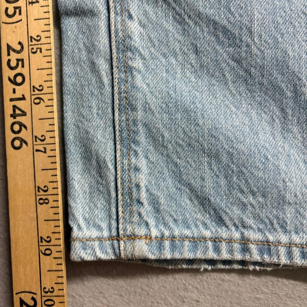 American Eagle Distressed Mom Jeans Womens Size 8 Light Wash Blue 100% Cotton