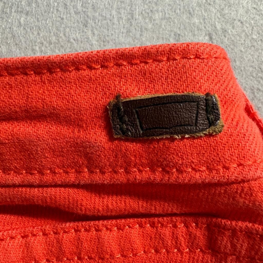 Levis 31 Legging Jeans Womens 31 Red Orange Stretch Denim Skinny Pants