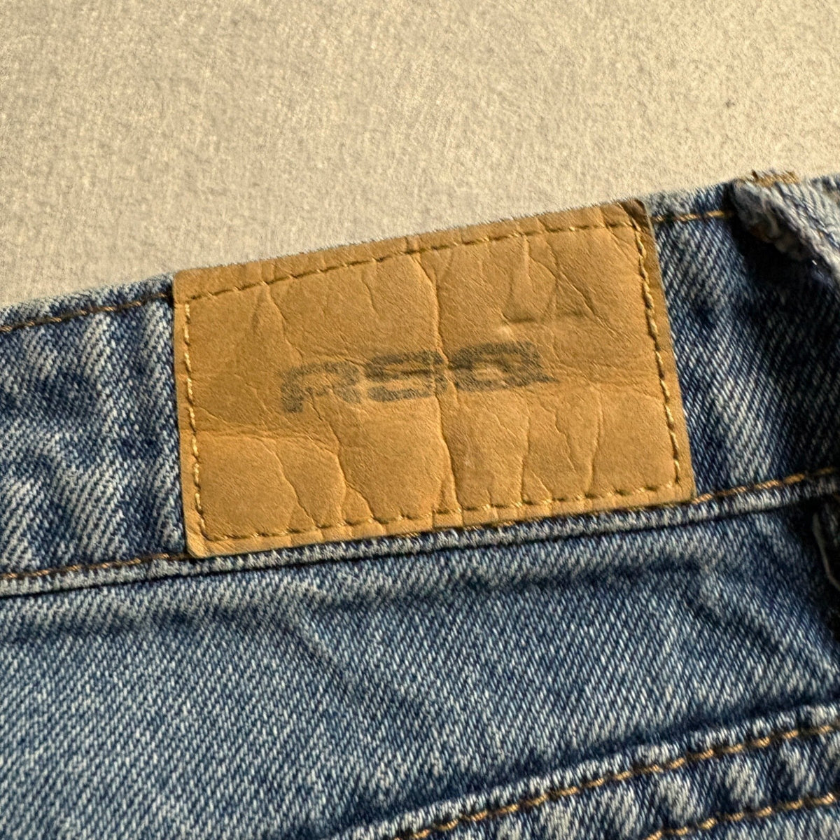 RSQ Womens Size 29 Baggy Jeans Medium Wash High Rise Wide Leg Blue Denim