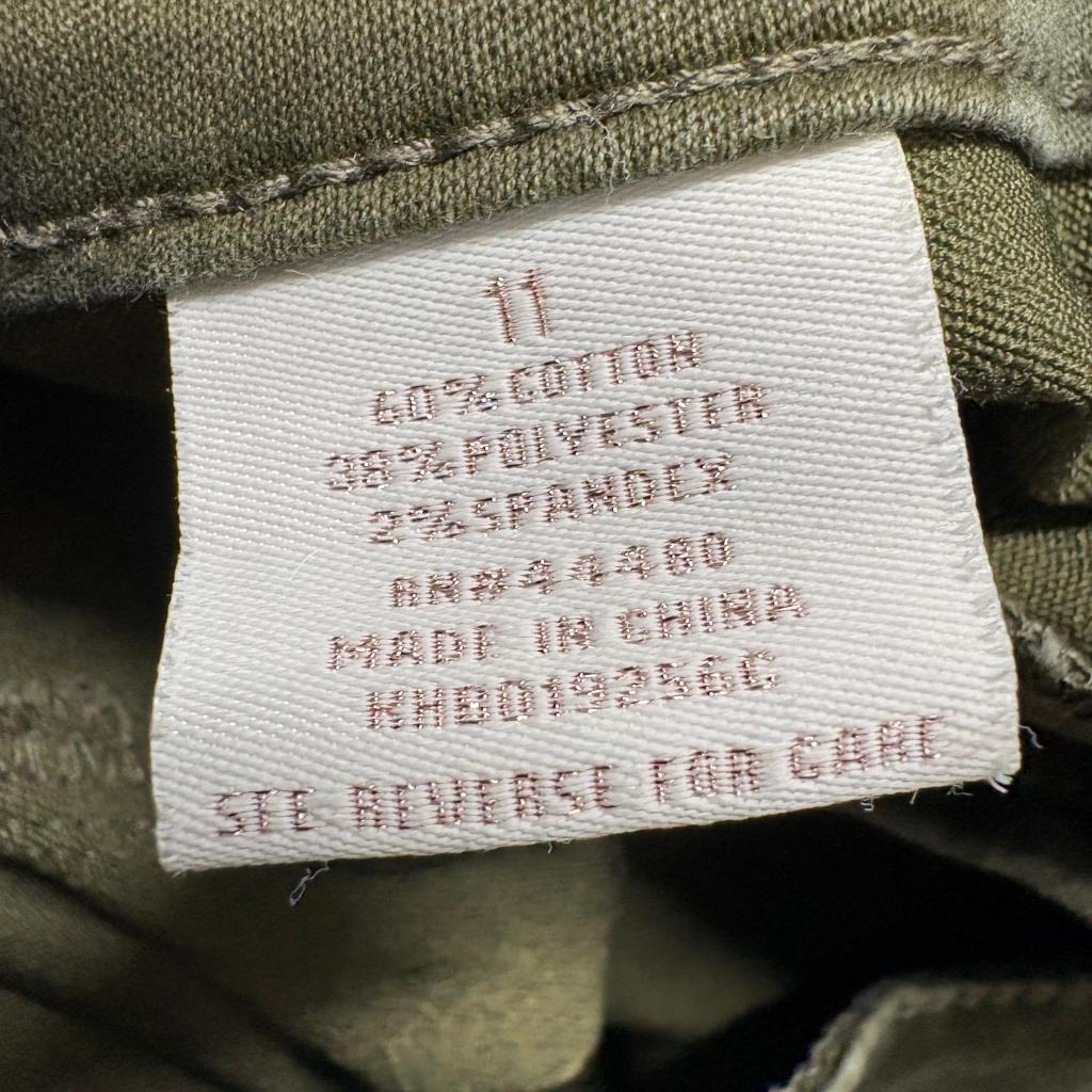 Tinseltown Camo Moto Pants Womens Size 11 Green Camouflage Skinny Ribbed Jeans