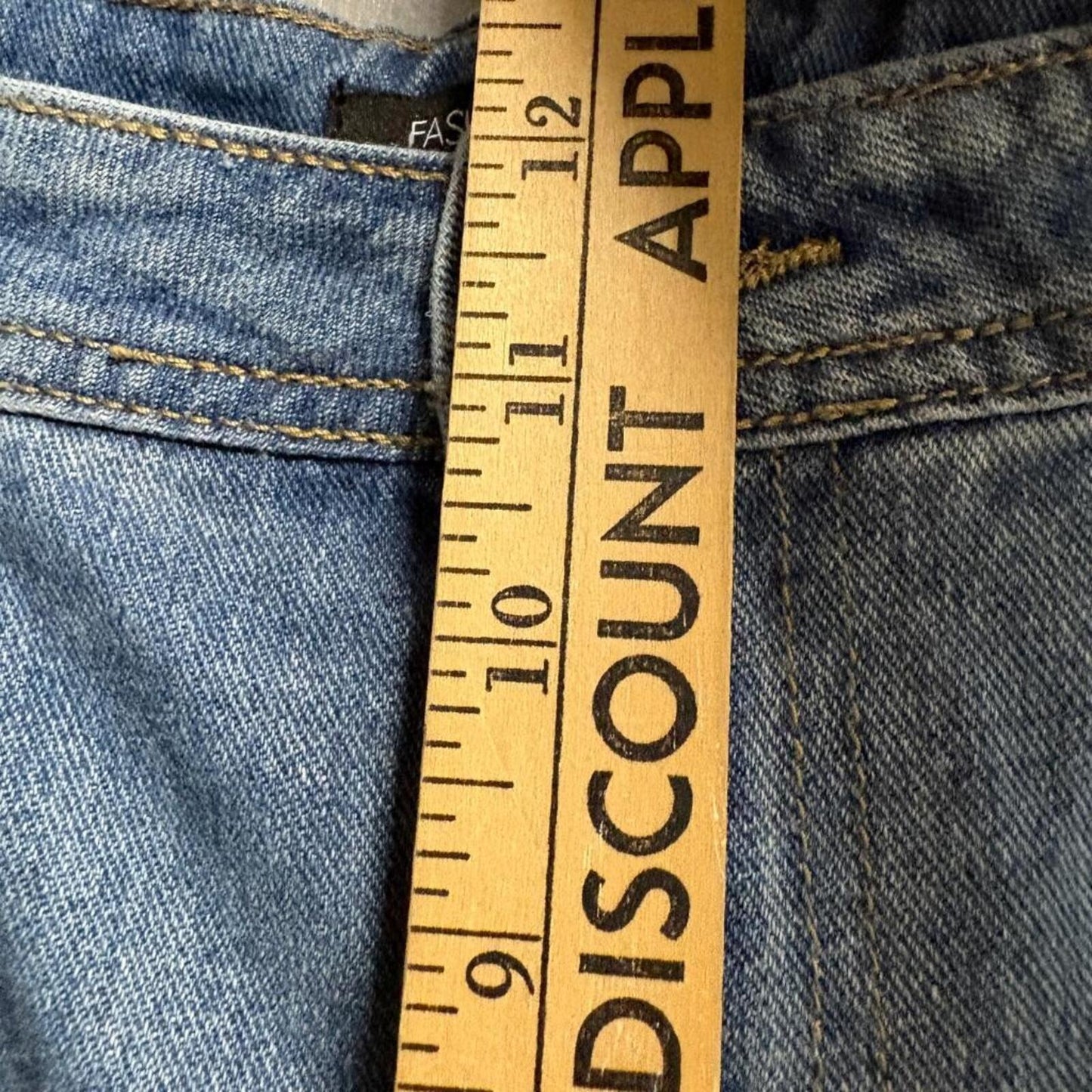 Fashion Nova Carpenter Jeans Mens Size 9 Blue Denim Utility Pants 100% Cotton