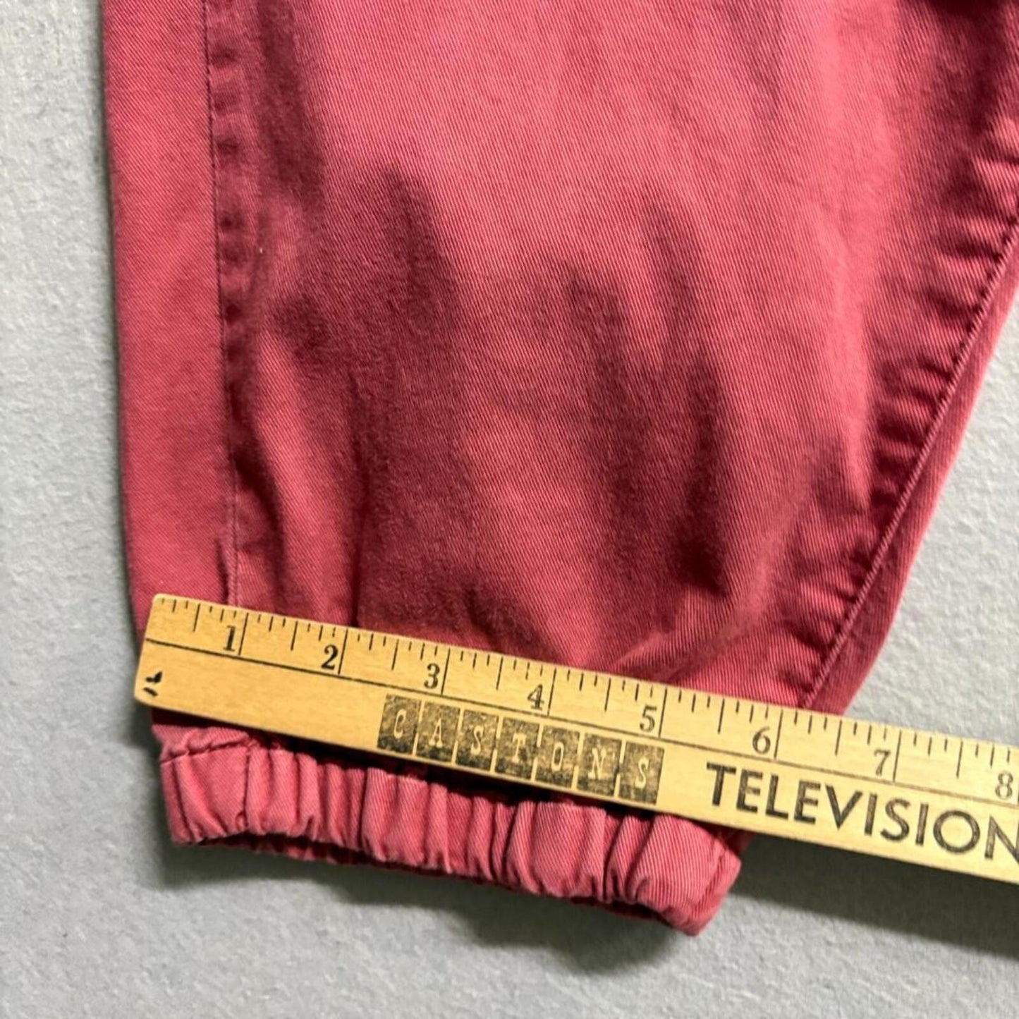 Levis Jogger Pants Womens Large Red Drawstring Elastic Waist Cotton Twill