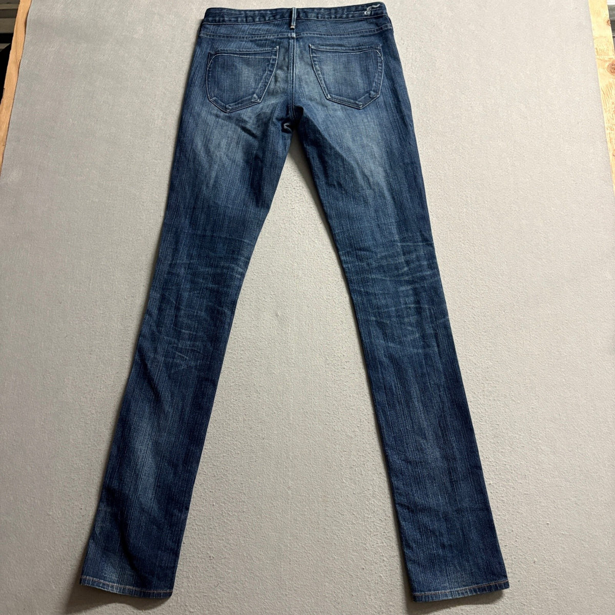 Earnest Sewn Harlan Slimmer 283 Womens Jeans Size 26 Dark Wash Made in USA