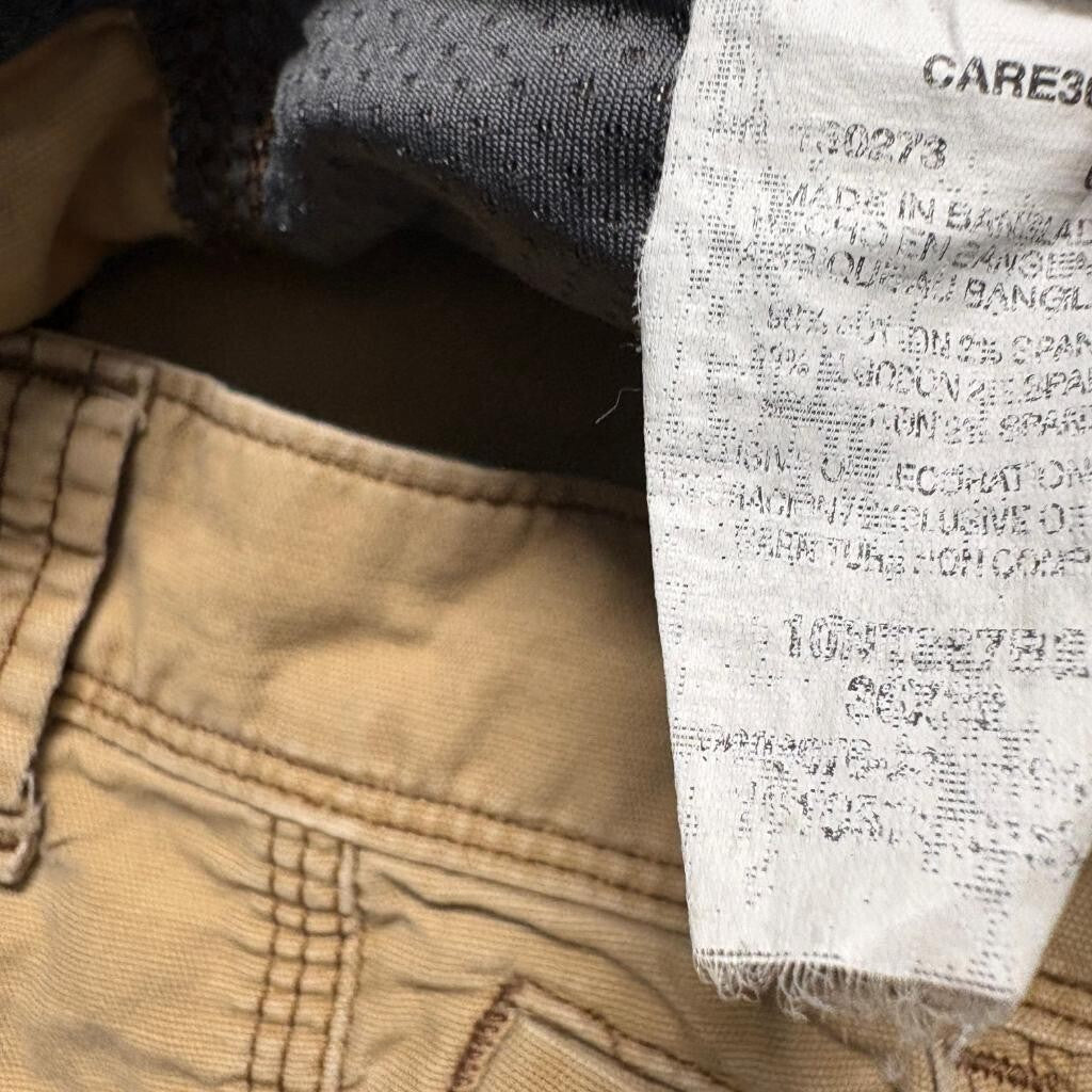Wrangler ATG All Terrain Gear Pants Mens 36x27 Brown Canvas Utility Outdoor