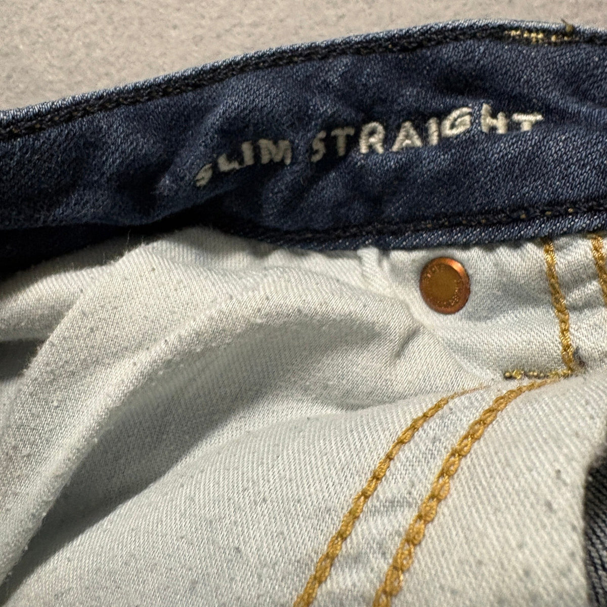American Eagle Airflex+ Slim Straight Jeans Mens 31x32 Dark Wash Stretch Denim - Photo 4