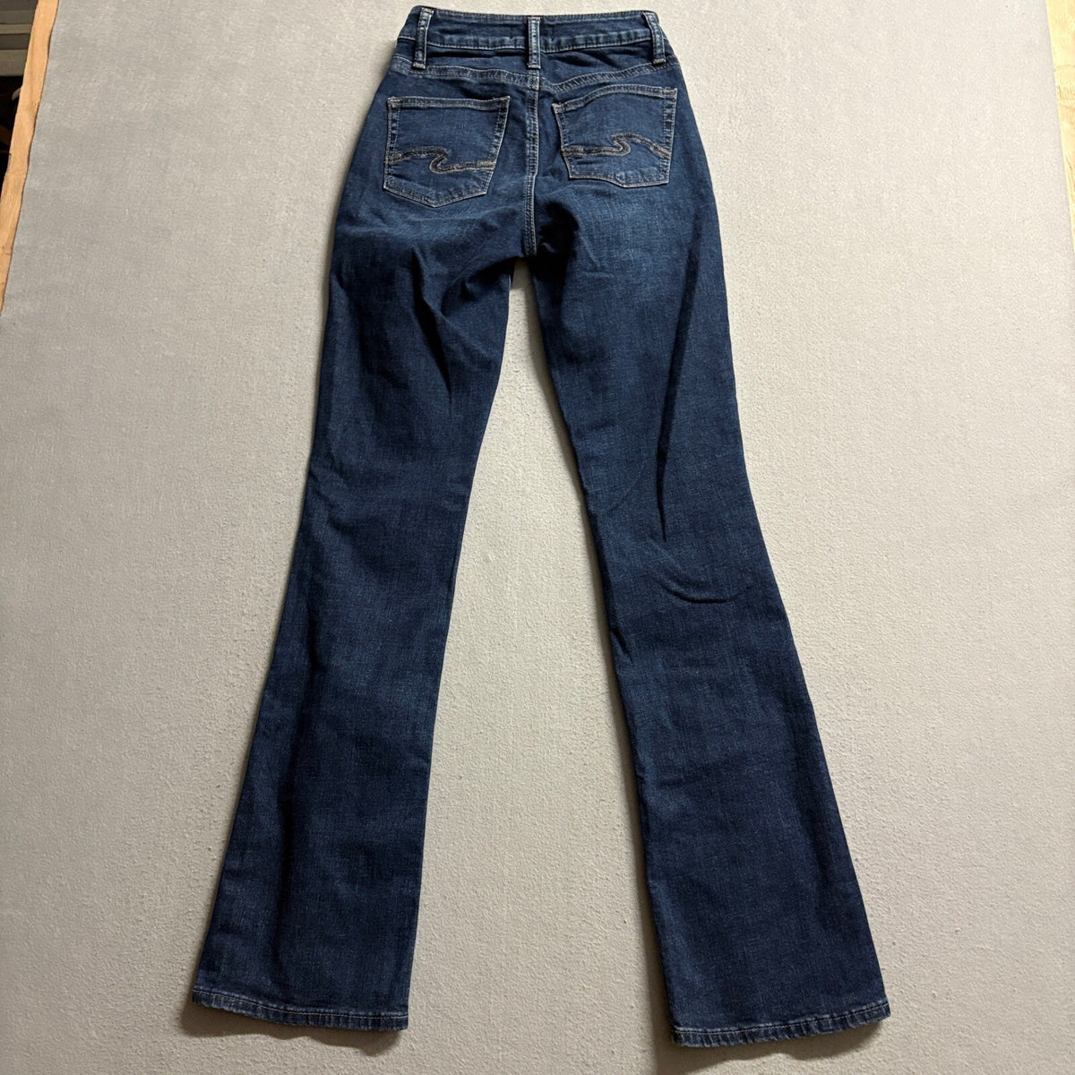 Silver Jeans Co Avery Slim Bootcut Jeans Womens Size 24 Dark Wash Denim L33