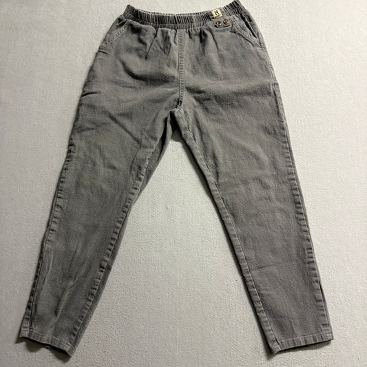 H Fashion Vintage Elastic High Waist Mom Jeans Tapered Leg Grey Denim Womens