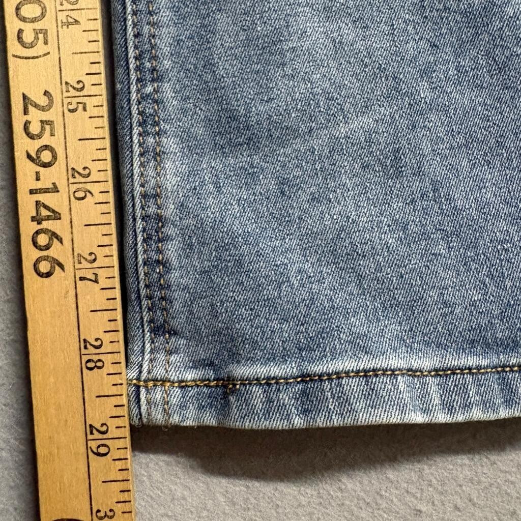 Simple Society Flare Jeans Womens Size 5 27 Blue Denim Flap Pocket Stretch