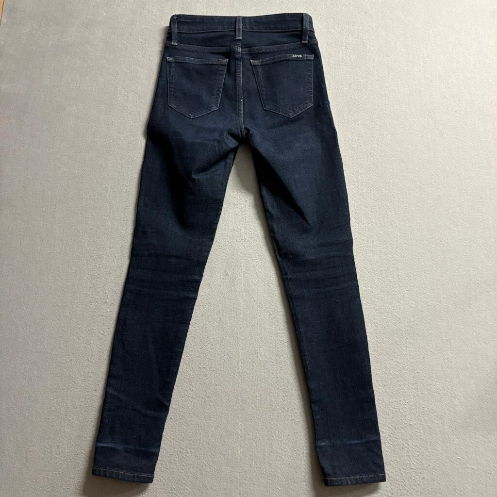 Joe's Jeans High Rise Skinny Ankle Womens 24 Dark Wash Blue Denim Stretch