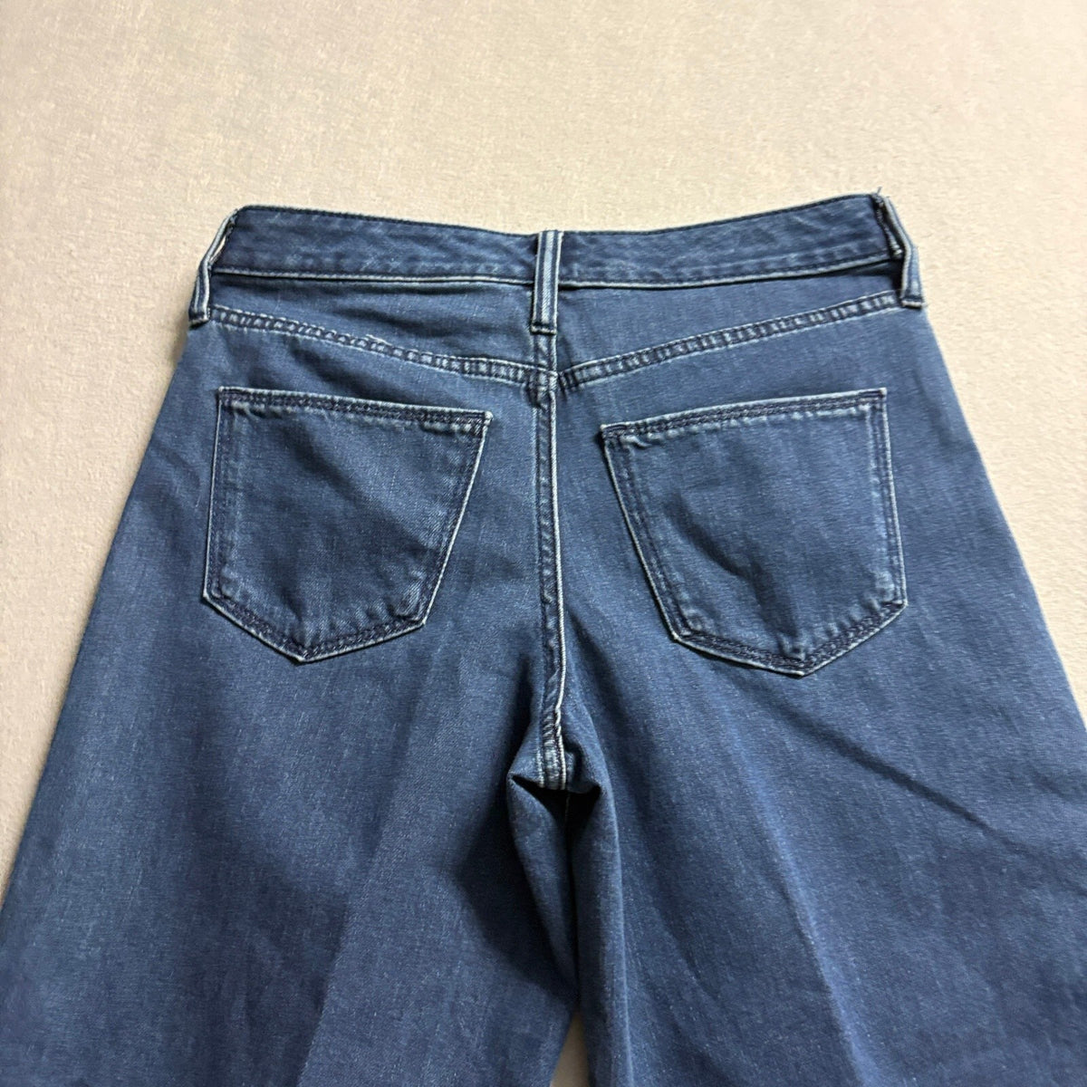 Universal Thread High Rise Wide Leg Crop Jeans Womens 4/27R Blue Denim Belted