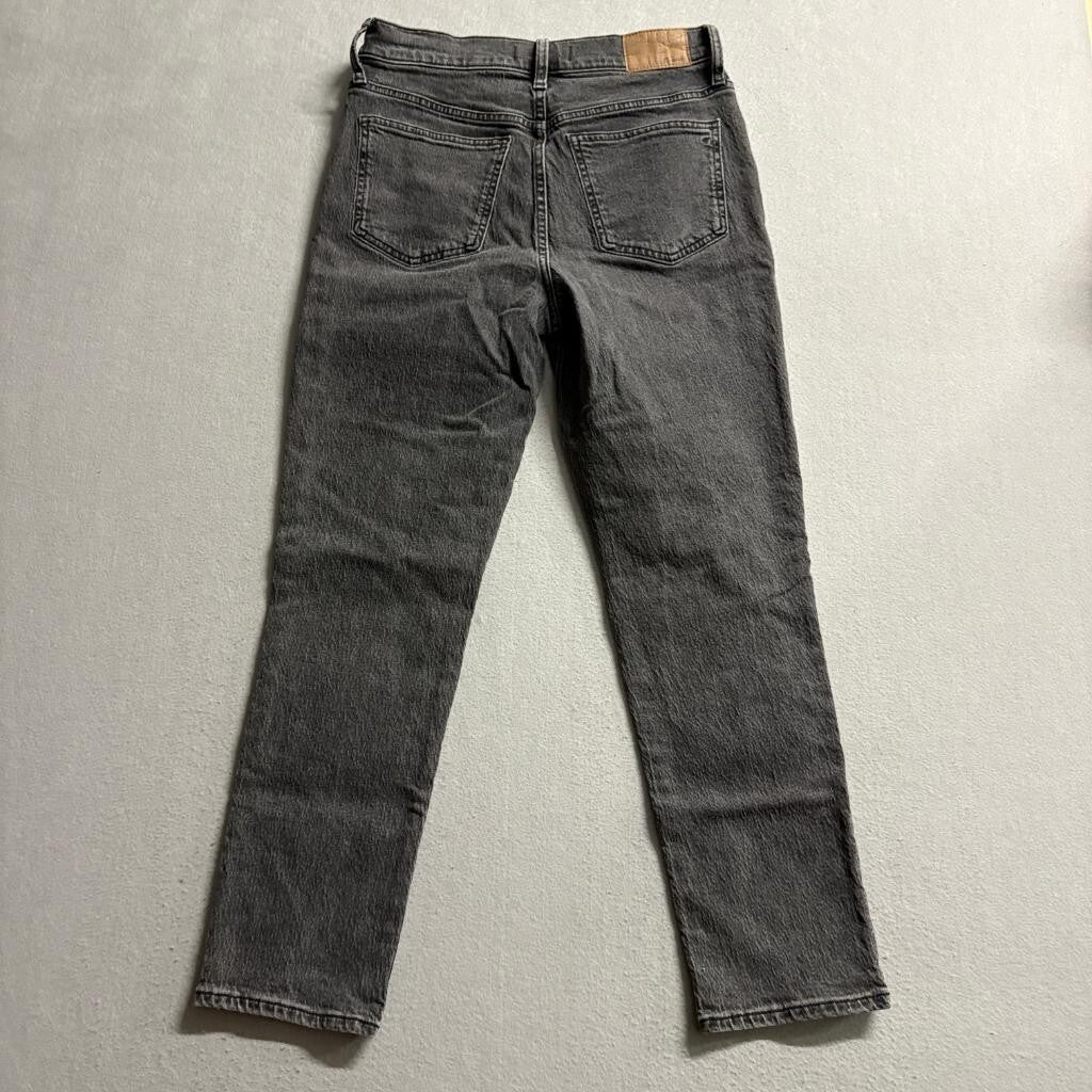 Madewell The Perfect Vintage Jean Womens 28 Gray Charcoal Denim High Rise Slim