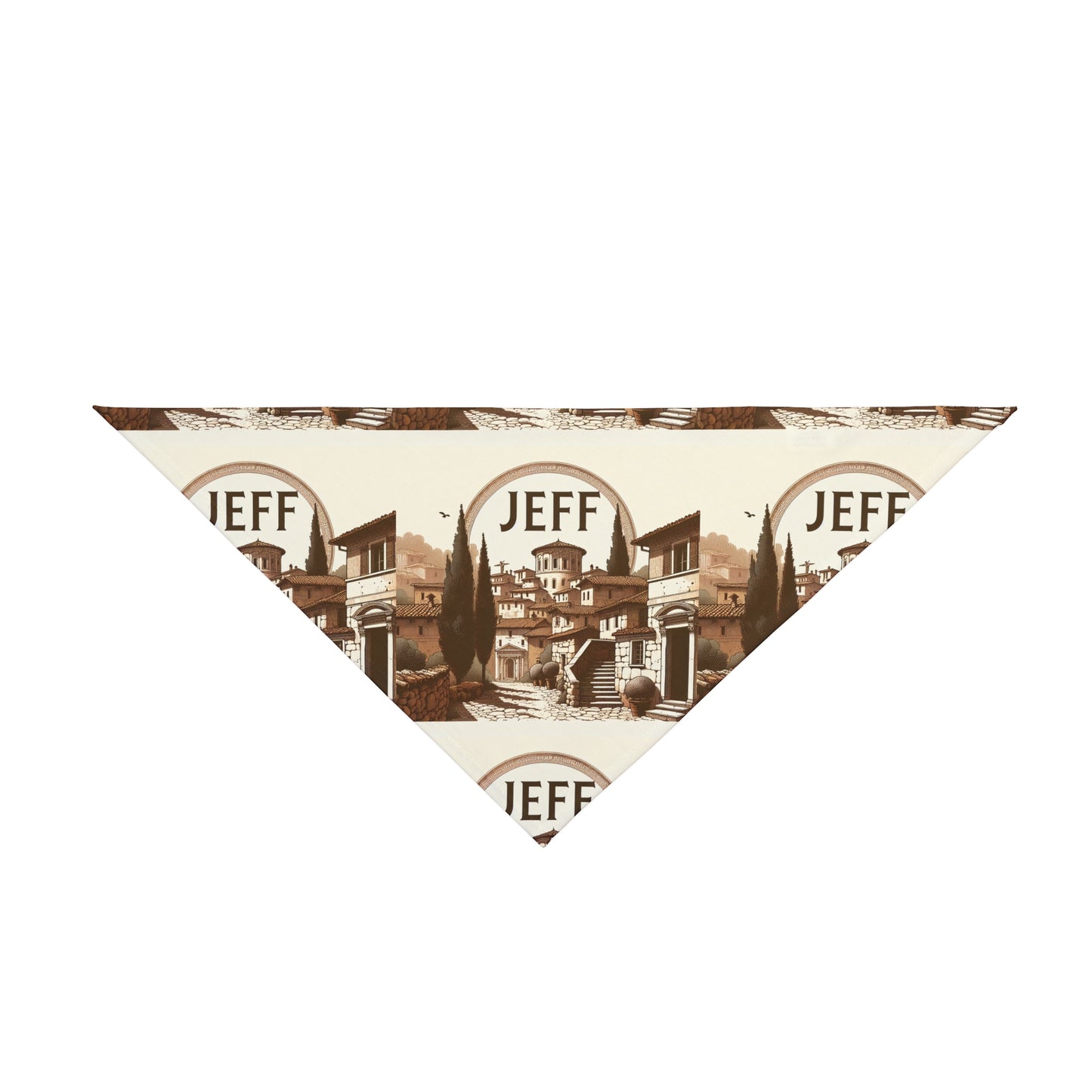 My Name is Jeff Gladiator Theme Pet Bandana Printify