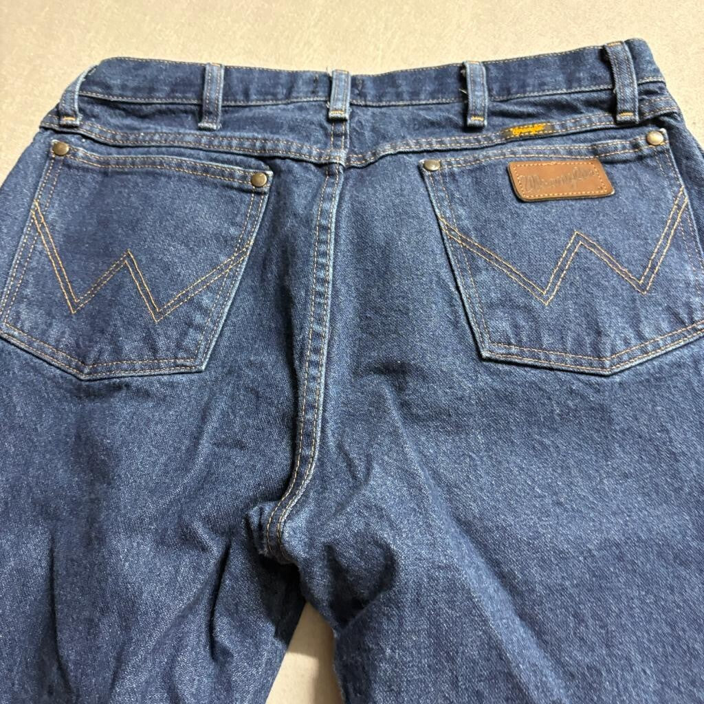 Wrangler 47MWZ Premium Performance Cowboy Cut Jeans Mens 34x34 Regular Fit Blue