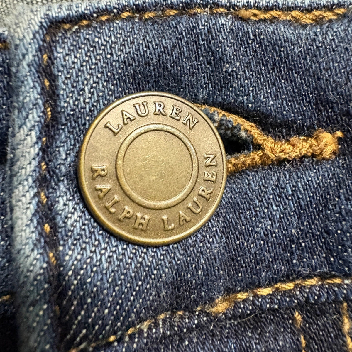 Lauren Ralph Lauren Jeans Womens 16 Blue Denim Stretch Skinny Leg Pants