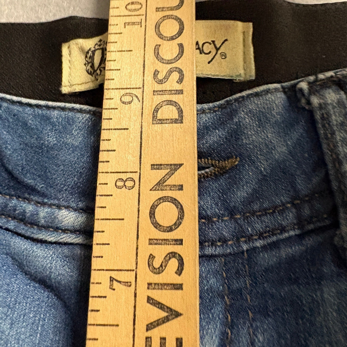 Democracy Ab Solution Womens Size 4 Ankle Skinny Jeans Raw Cut Frayed Hem Blue