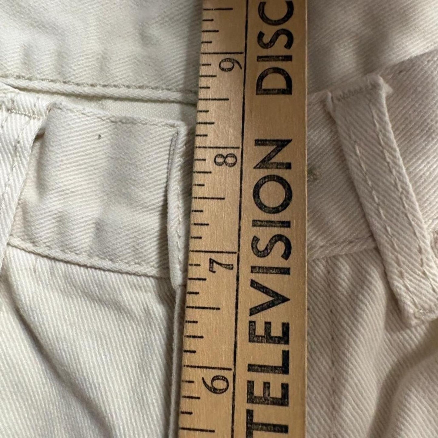 John Galt Brandy Melville Flare Jeans Womens Size S Off White Beige Denim