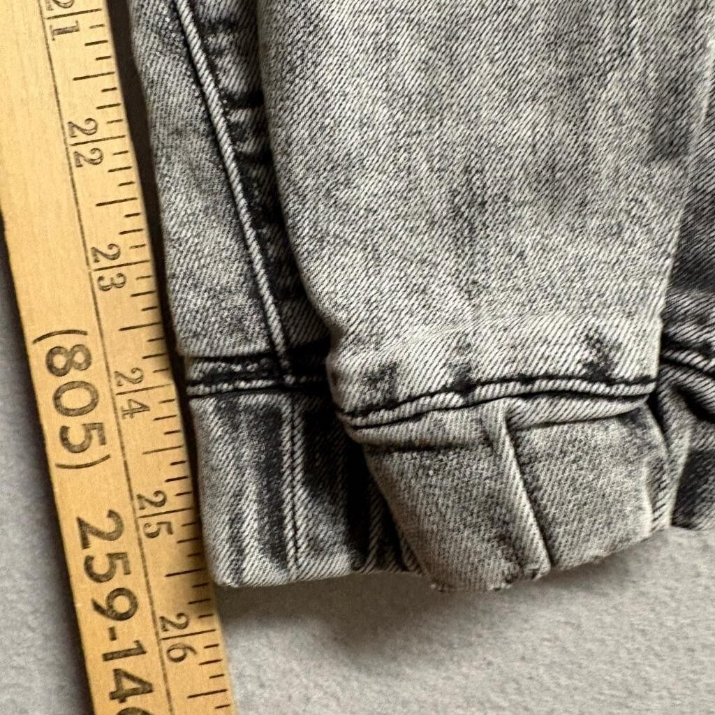 SONG Jeans Womens 7/28 Gray Acid Wash Paperbag Waist Denim Joggers Stretch