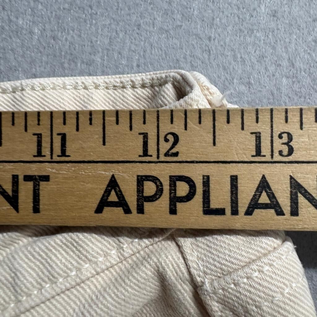 PacSun Curve Straight Jeans Womens 25 Beige Tan Denim High Rise Pants