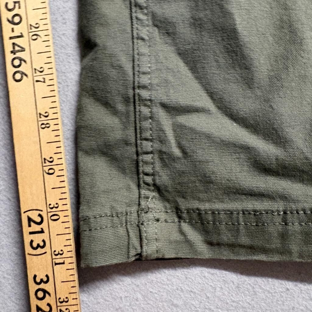 Eddie Bauer Canvas Utility Pants Mens 32x32 Green Cotton Blend Workwear