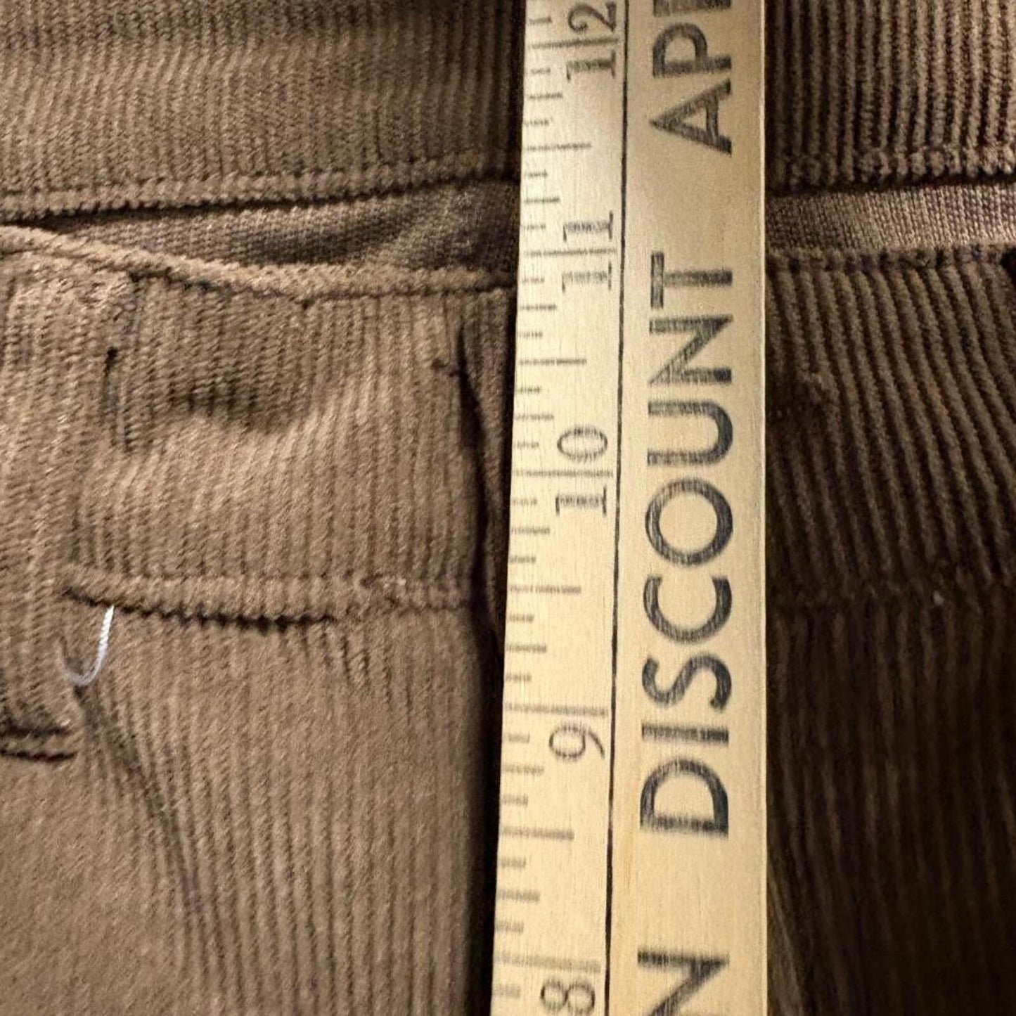 Shein Corduroy Flare Pants Womens Size 6 Brown High Rise Stretch Ribbed