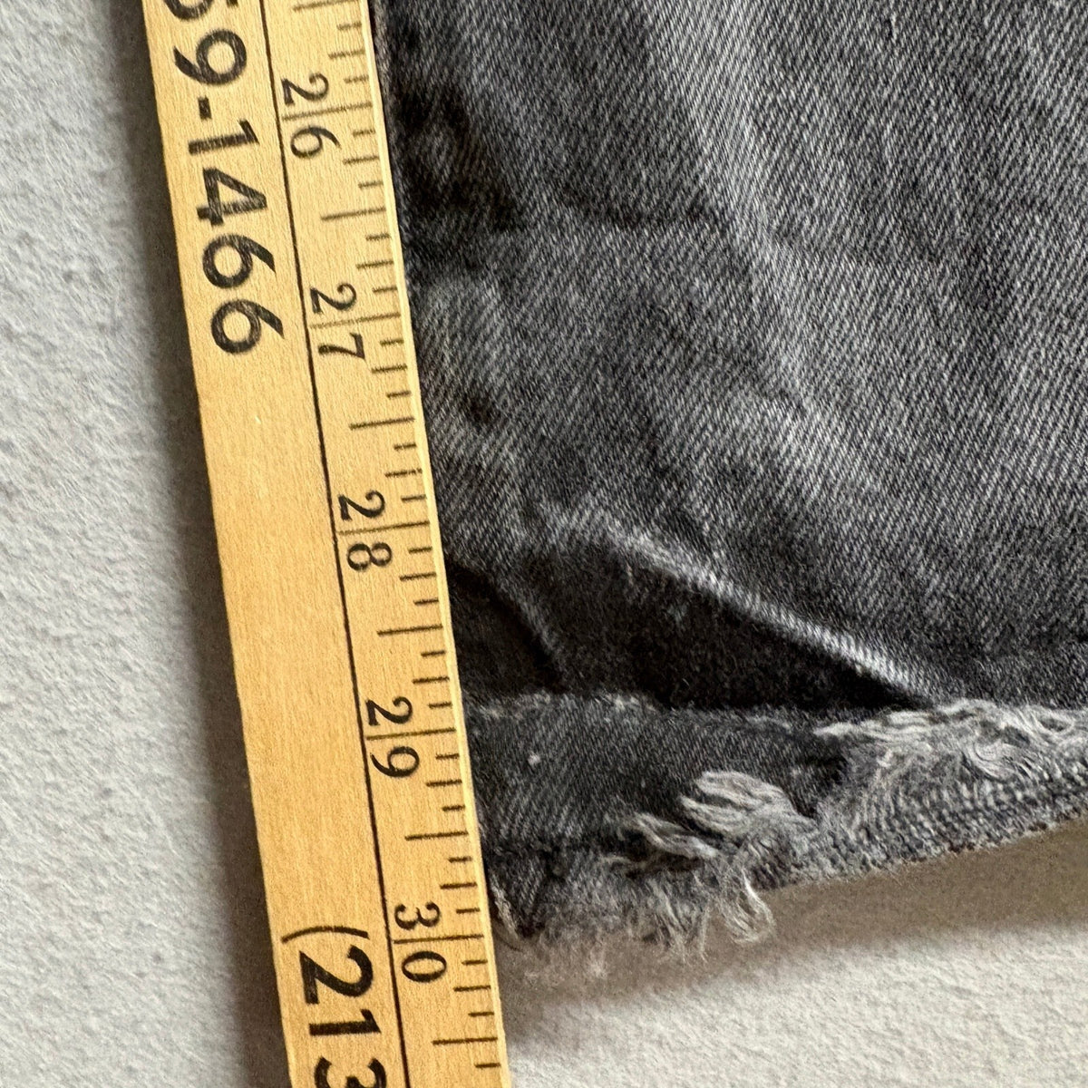 Good American Womens Jeans Size 2 26 Black High Rise Raw Hem Seamed Straight Leg