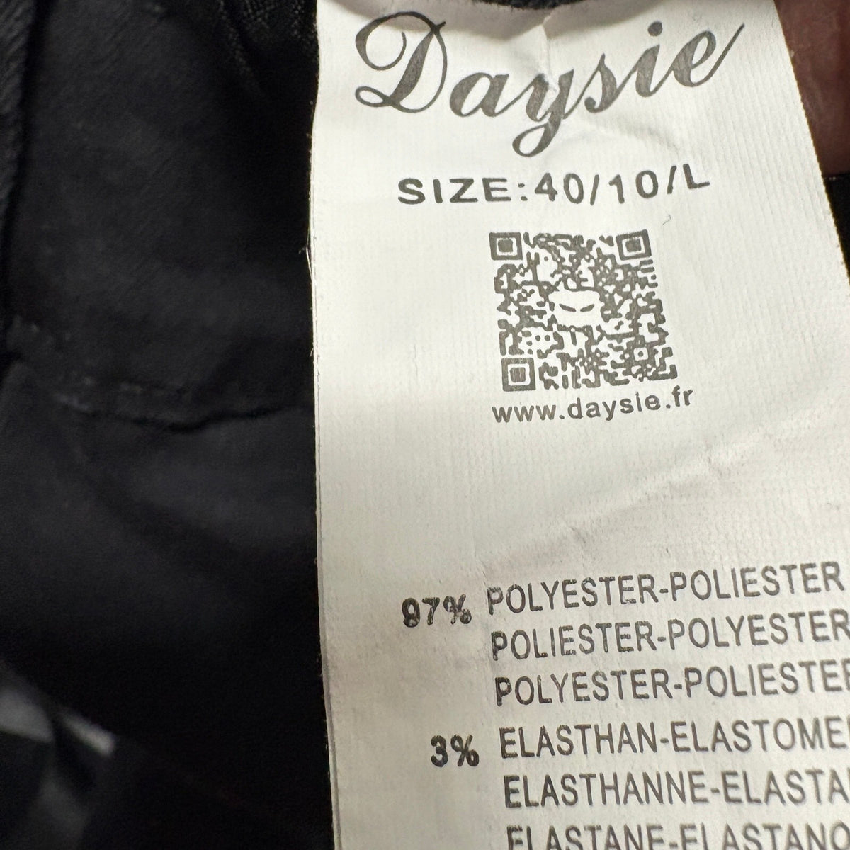 Daysie Women's Black Cargo Pants Straps Buckles Techwear Y2K Goth Size 10 /