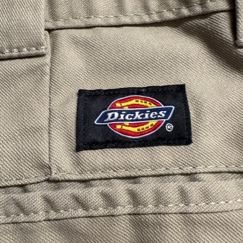 Dickies Flex Girls Khaki Chino Pants Size 14 School Uniform Beige Flat Front