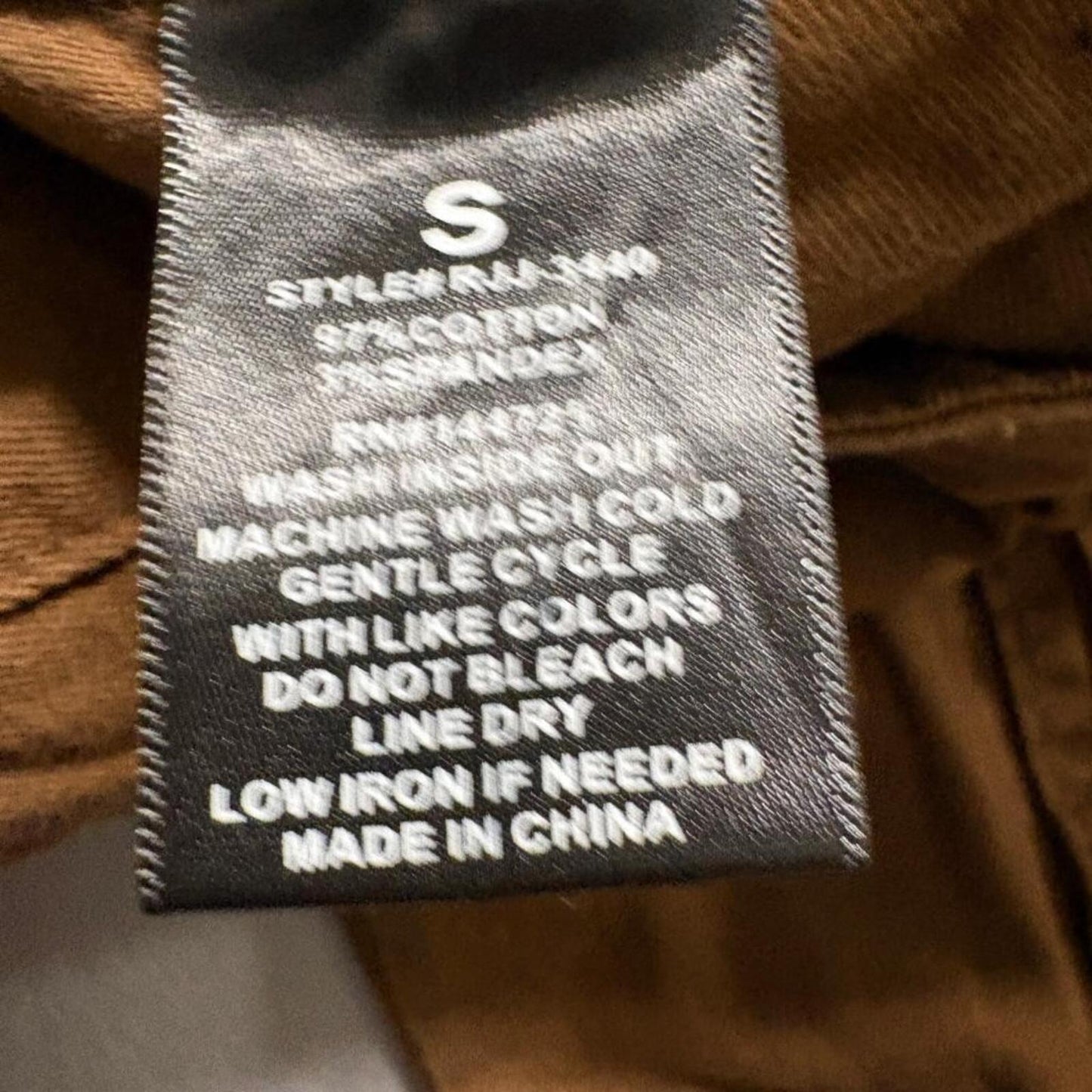 American Bazi Womens Cargo Jogger Pants Size S Brown High Rise Utility Stretch