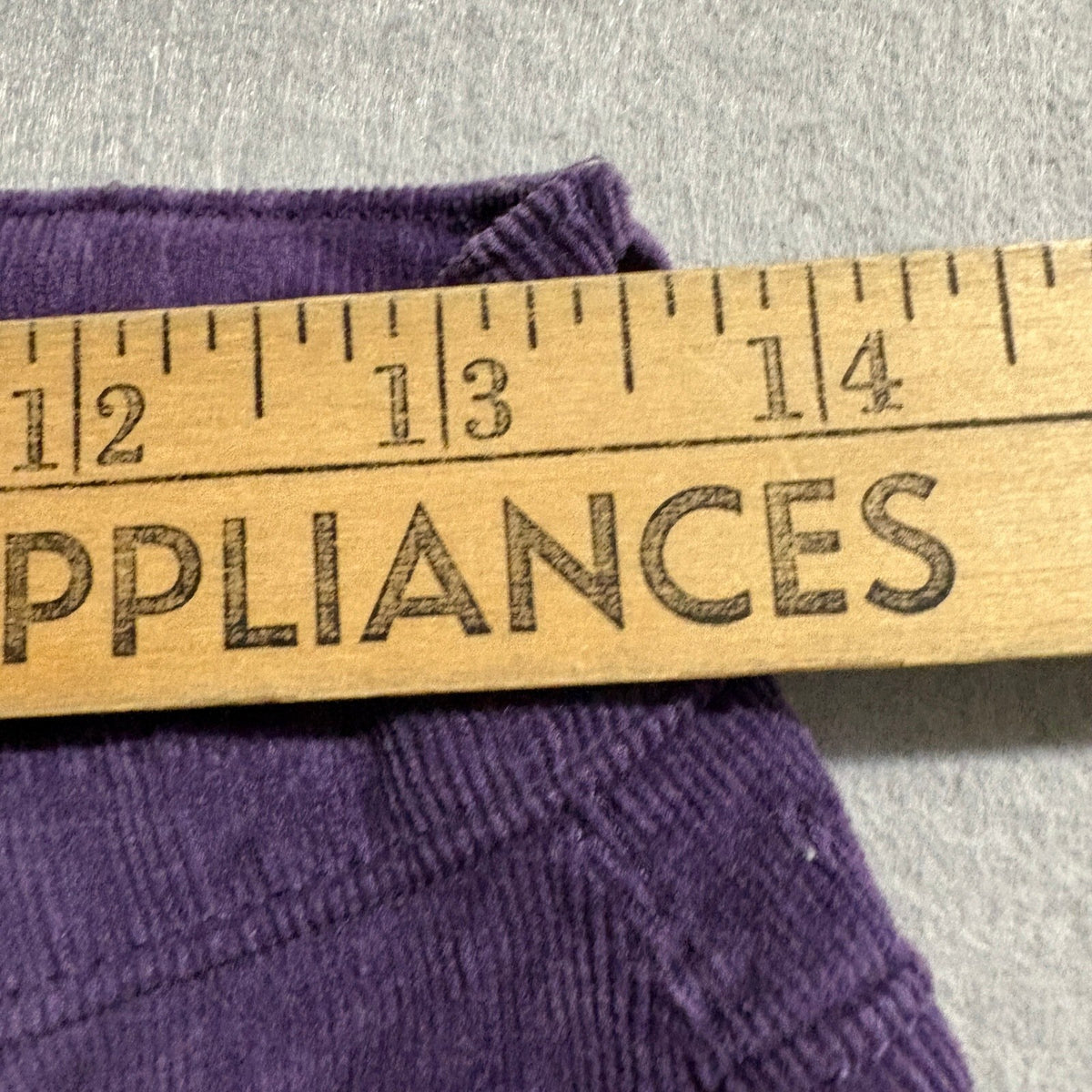 Fashion Nova Womens Purple Corduroy Flare Pants Button Fly Front Pocket Size