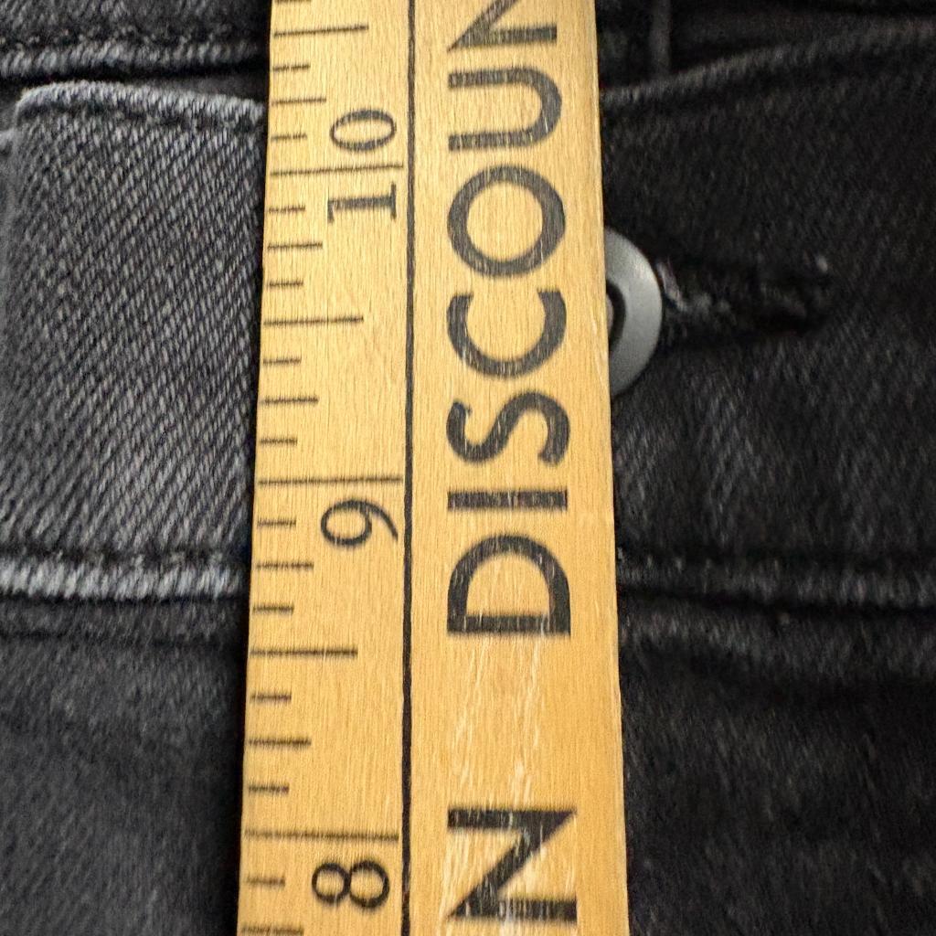 Joe's Jeans Mens 34 Black Denim Stretch Straight Leg Jeans