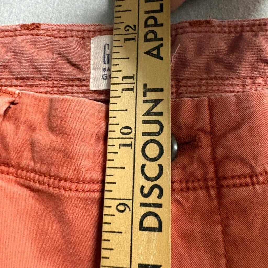 Gap For Good Mens Slim Chino Pants 32x32 Burnt Orange Stretch Cotton Twill