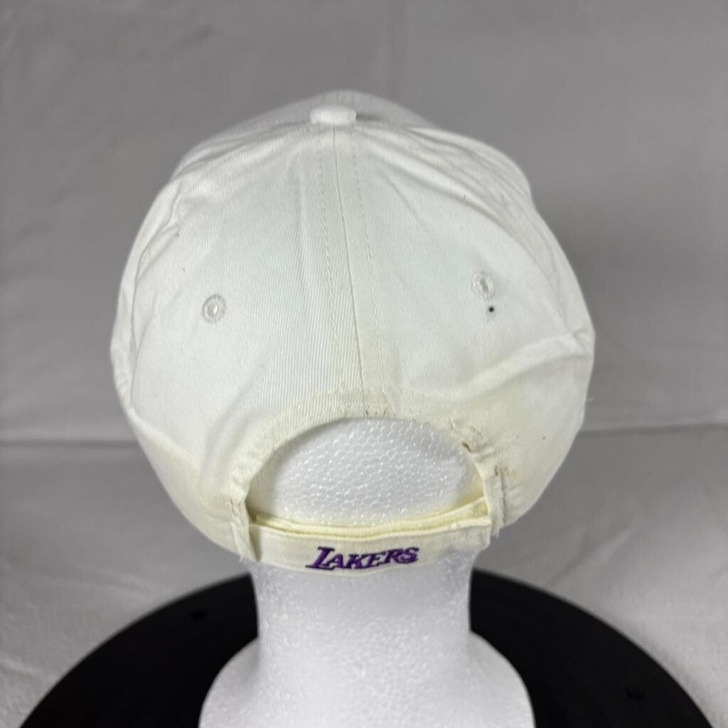 Los Angeles Lakers New Era Hat Cap White Adjustable Strapback Adult NBA