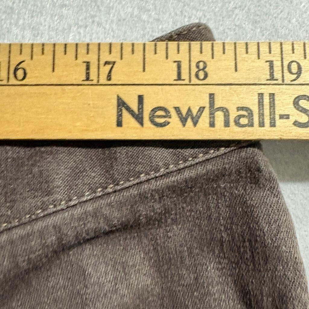J.Jill Denim Slim Leg Jeans Womens 16 Brown Stretch Cotton Lycra Mid Rise