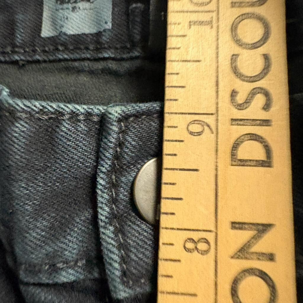 Mossimo Premium Denim Skinny Jeans Womens 12S Black Stretch Fit 4 Short