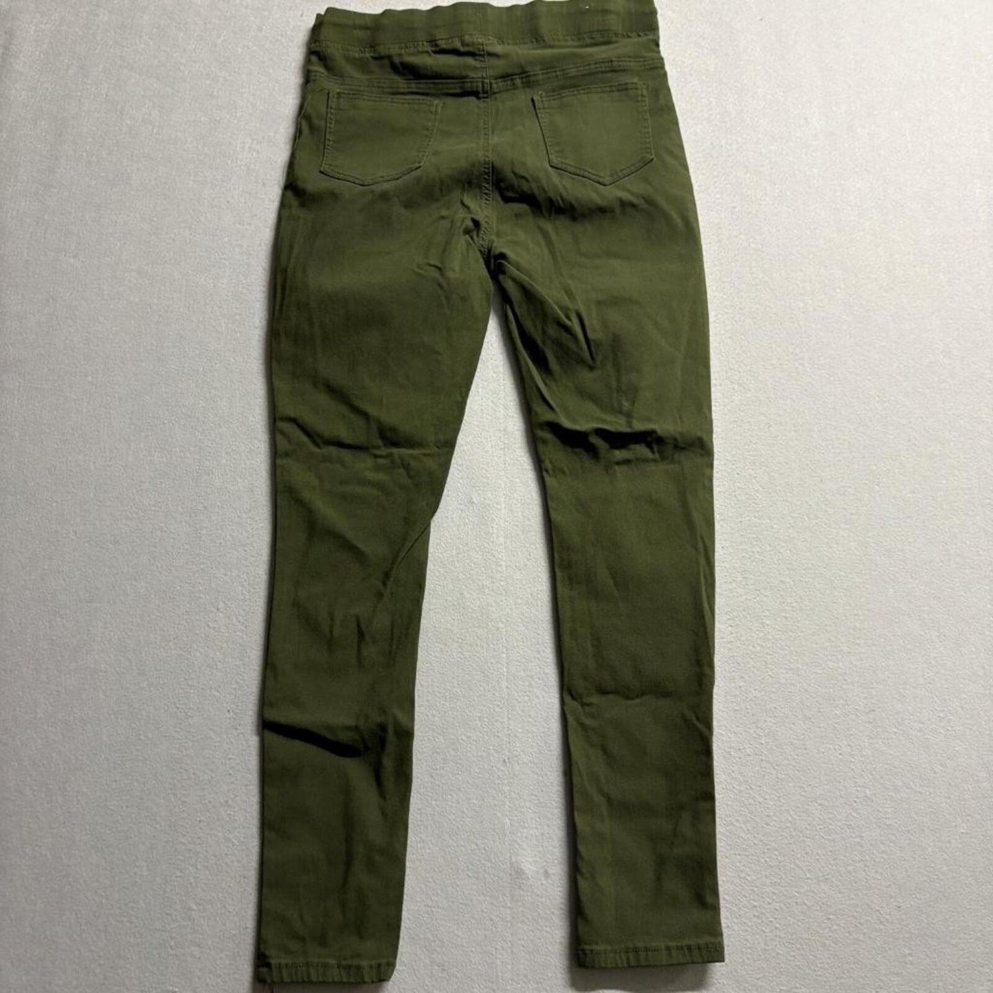 Guzman Women Plus Size 2XL Olive Green Distressed Skinny Pants Drawstring