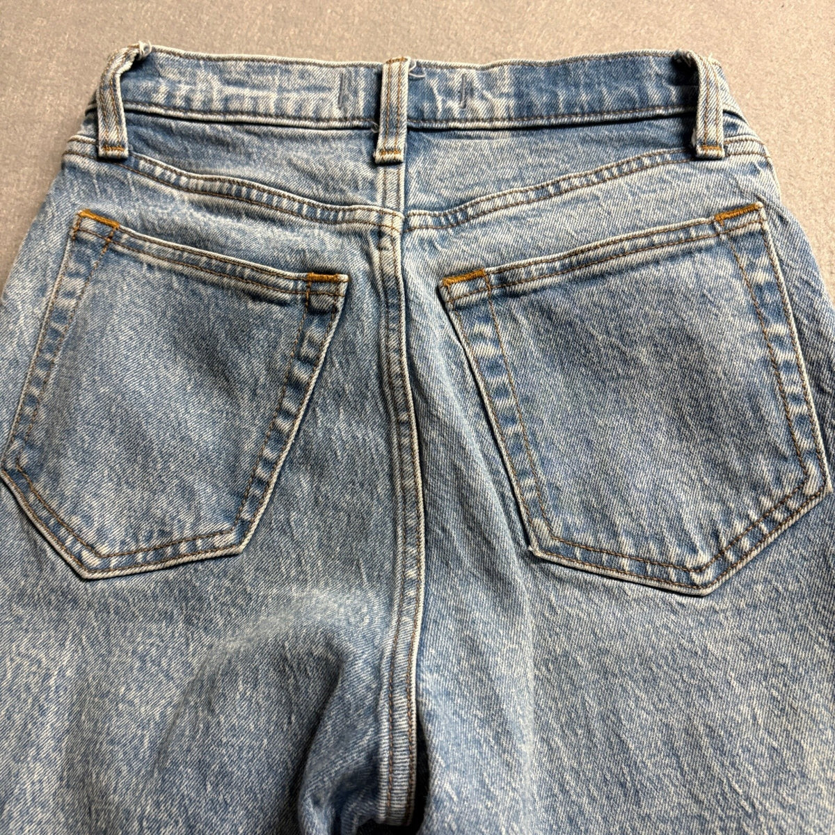 Abercrombie & Fitch Curve Love 90s Straight Ultra High Rise Jeans 25/0S Blue
