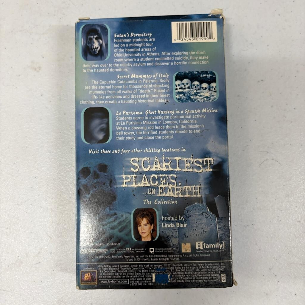Scariest Places on Earth The Collection VHS 2001 Linda Blair Fox Family Horror