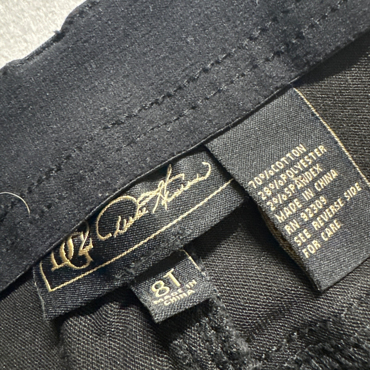 DG2 Diane Gilman Black Jeans Womens Size 8 Tall The Shaper Stretch Bootcut Flare