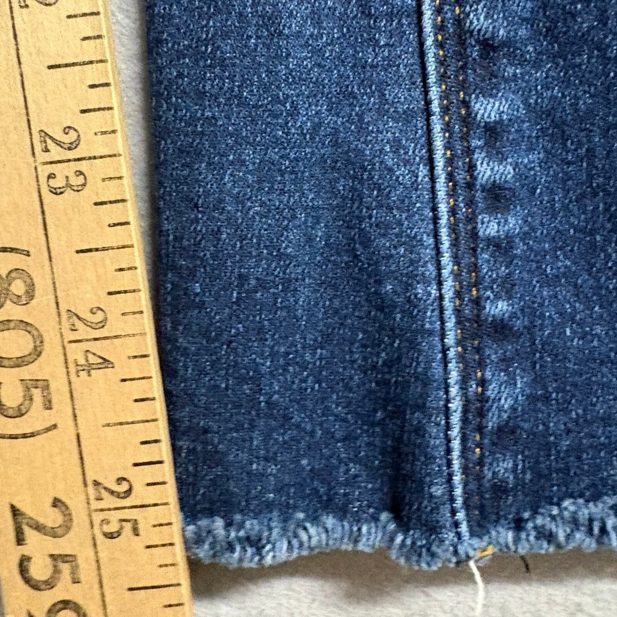 Spanx Flare Jeans Womens Small Blue Pull On Raw Hem Colorblock High Rise Stretch
