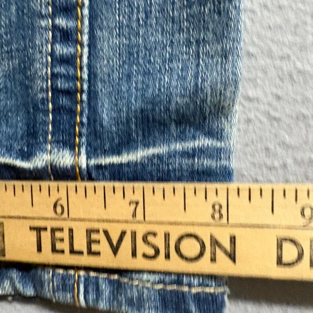 Cubic Product Jeans Mens XL Blue Denim Straight Leg Whiskered 100% Cotton