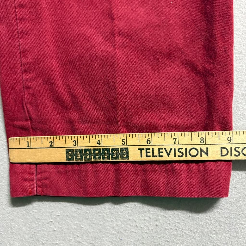 High Sierra Womens Red Cotton Denim Crop Jeans Size 6 Wide Leg Capris