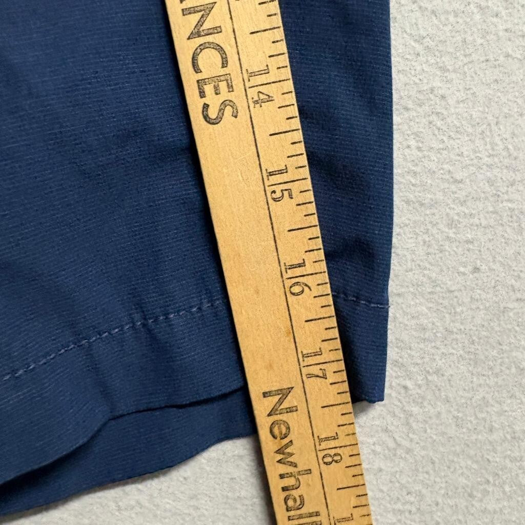 Banana Republic Mens 30 Chino Shorts Blue Stretch Cotton Blend Casual