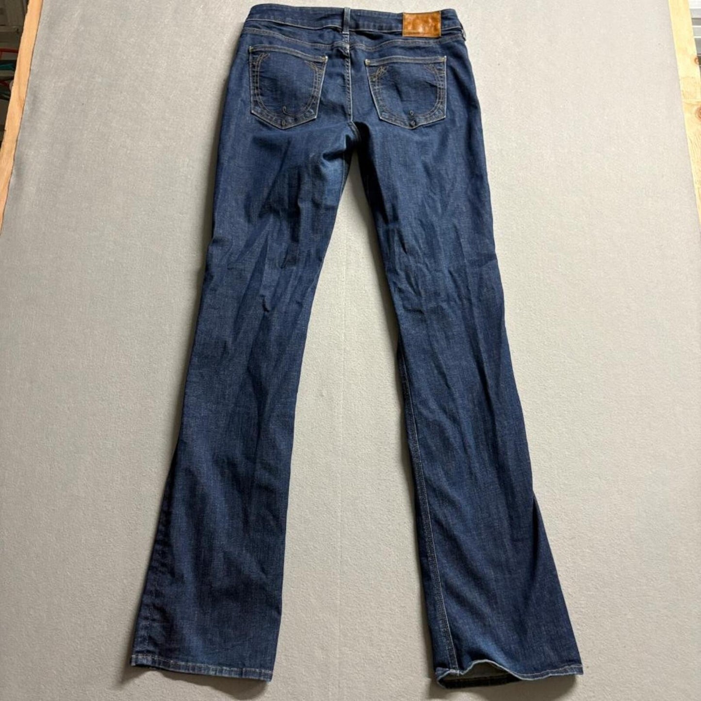 True Religion Tony Bootcut Jeans Womens 29 Blue Denim Made in USA Stretch