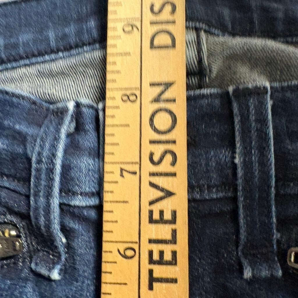 Rag & Bone Kensington Skinny Jeans Womens 26 Blue Denim Moto Zipper Ankle
