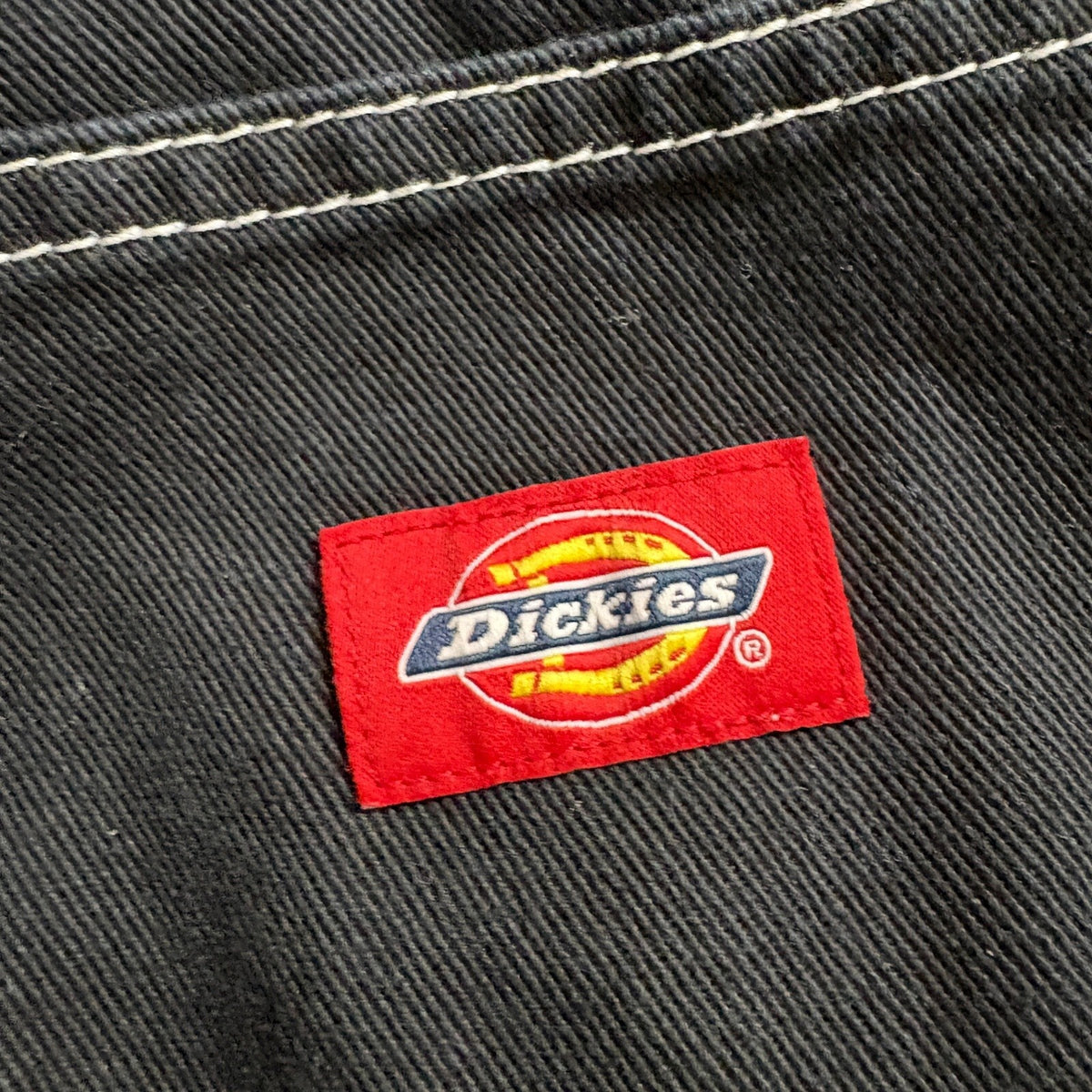 Dickies Girl Work Pants Size 7/28 Black Contrast Stitch Utility Carpenter Y2K