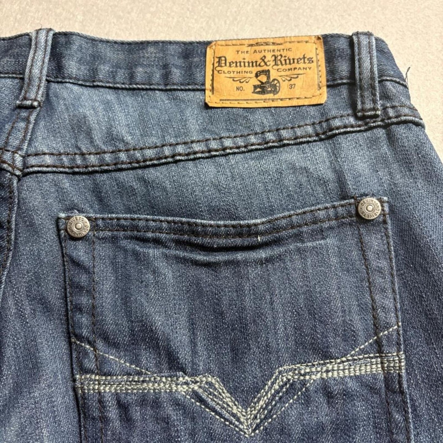 Denim & Rivets Boys Jeans Size 12H Husky Blue Denim Straight Leg NWT