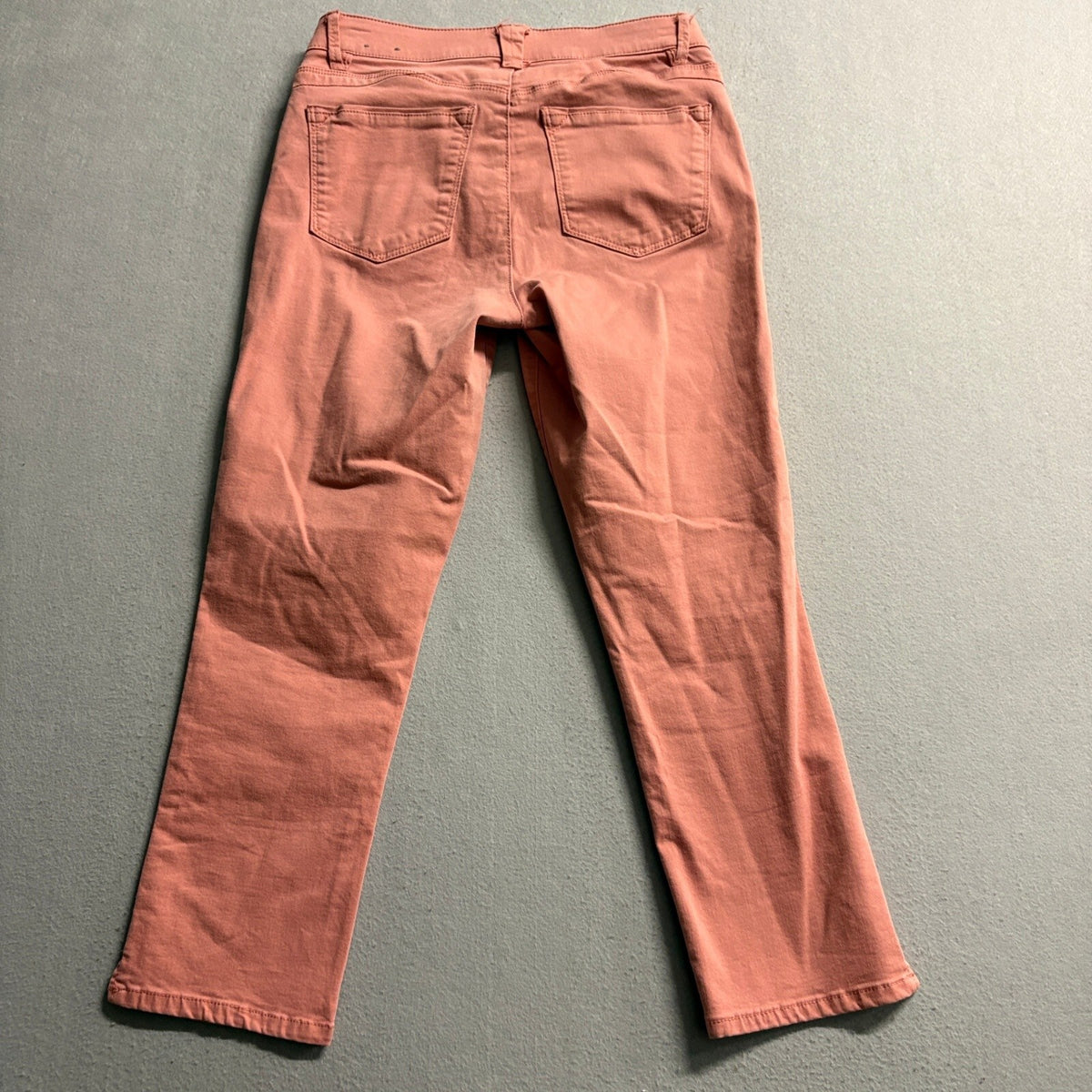 Wit & Wisdom Ab-solution Crop Skinny Jeans Womens 6P Pink Salmon Stretch Denim