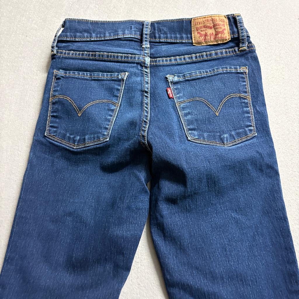 Levi's 315 Shaping Bootcut Jeans Womens 26 Blue Denim Stretch Dark Wash