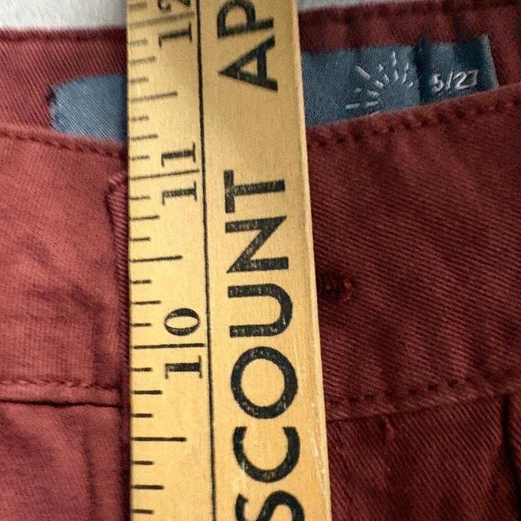 Indigo Rising Cargo Pants Womens 5/27 Red Cotton Wide Leg High Rise Utility